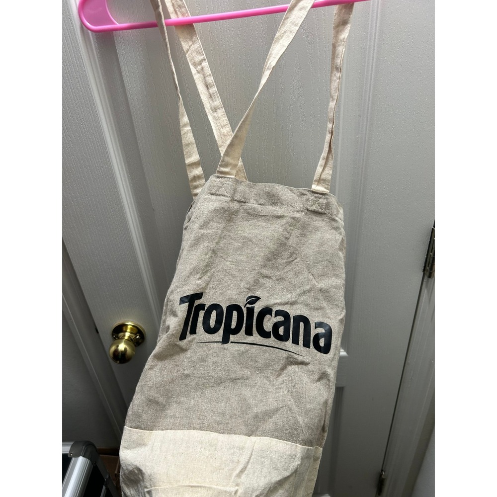 NWT Tropicana Recycled Cotton Canvas Tote Bag Natural